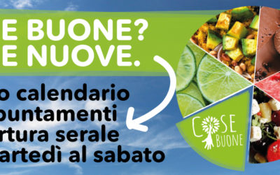 Cose Buone si tinge d’estate! Tornano i martedì culturali, le cene dal mondo, i giovedì a tema e qualche novità…