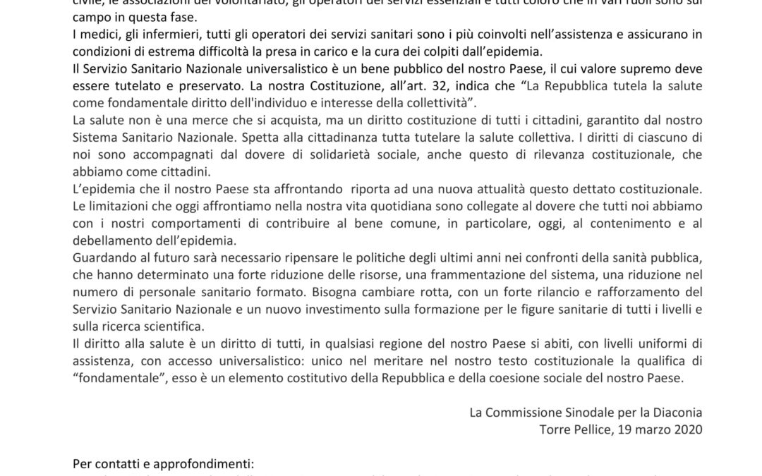 La tutela della salute diritto costituzionale di tutti i cittadini