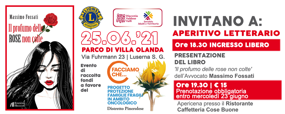 Il Lions Club di Luserna San Giovanni-Torre Pellice a favore del  Progetto Protezione Famiglie Fragili in ambito oncologico