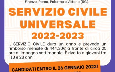 Servizio Civile Universale: molte posizioni ancora disponibili nel pinerolese