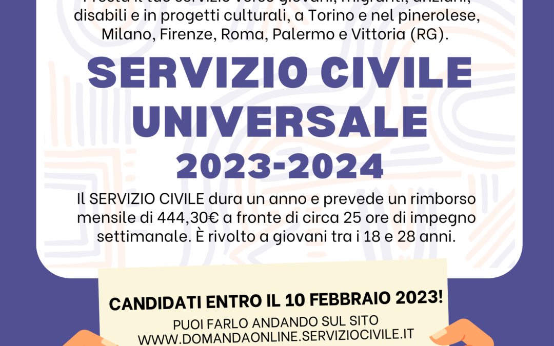 Servizio Civile: opportunità per giovani tra i 18 e i 28 anni