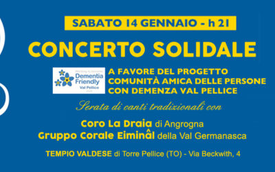 CONCERTO SOLIDALE A FAVORE DEL PROGETTO COMUNITA’ AMICA DELLE PERSONE CON DEMENZA