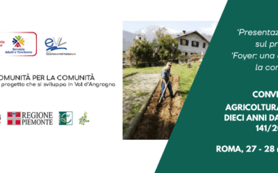 Il progetto “Foyer: una comunità per la comunità” tra i poster di Agricoltura sociale a Roma