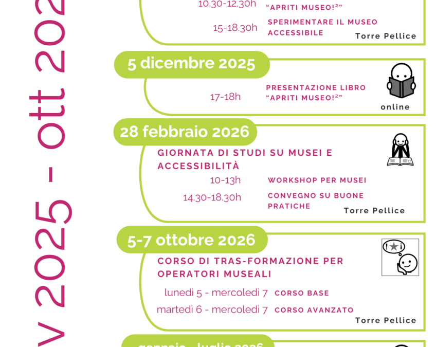 Apriti Museo!² – Nuovo calendario 25/26