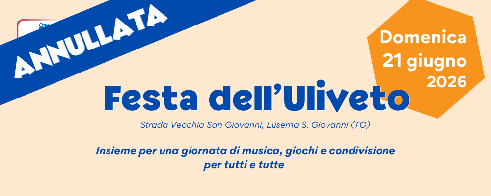 ❌ANNULLATA❌ la festa dell’Uliveto