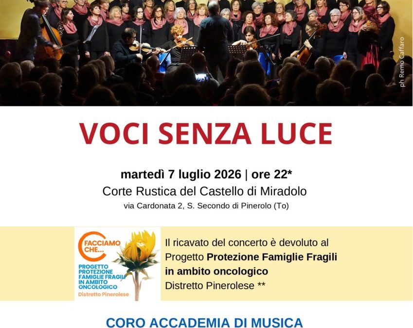 “VOCI SENZA LUCE” 