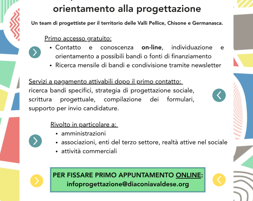 SPORTELLO DI INFORMAZIONE E ORIENTAMENTO ALLA PROGETTAZIONE 